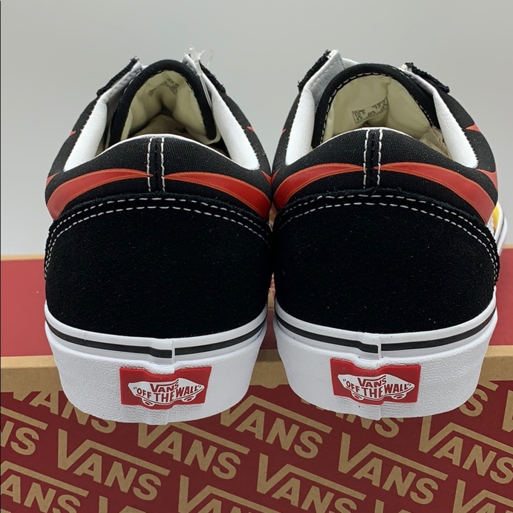 •VANS OLD SKOOL FLAME Black/Black true White wmns - Picture 10 of 16